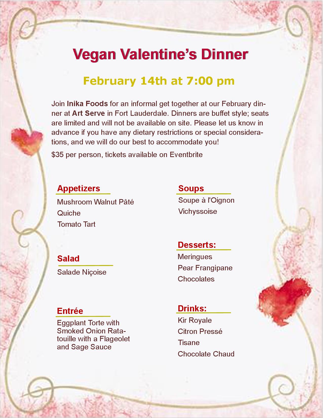 Vegan Valentine's Dinner