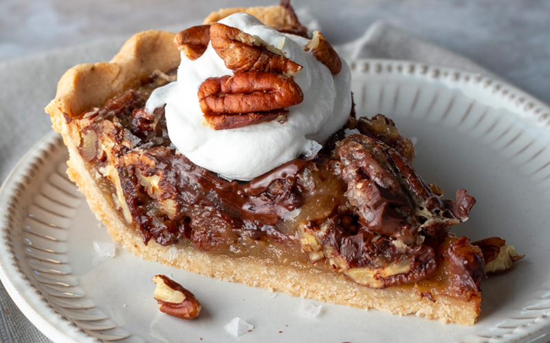 Vegan Chocolate Pecan Pie