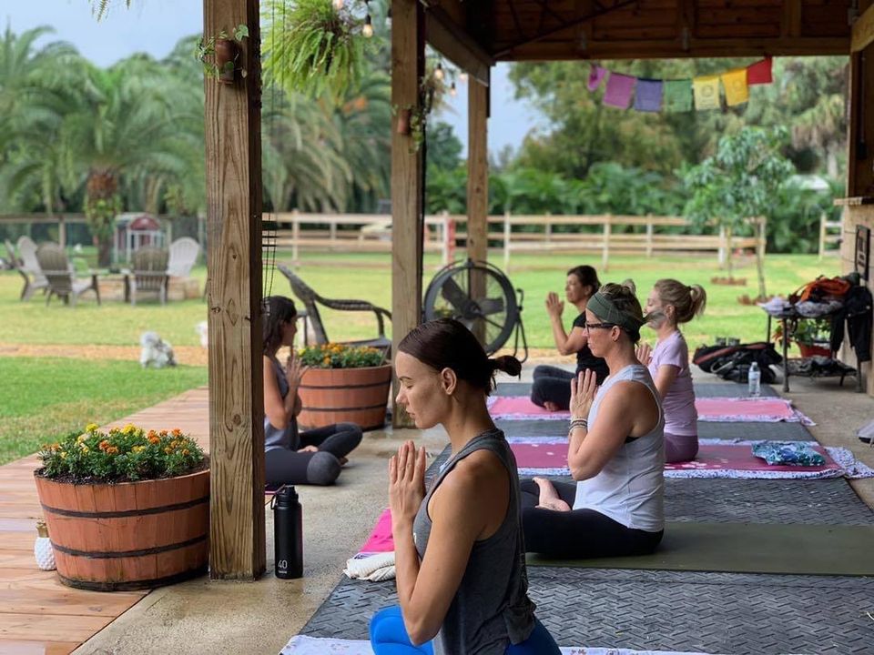 Yoga at the Animal Sanctuary