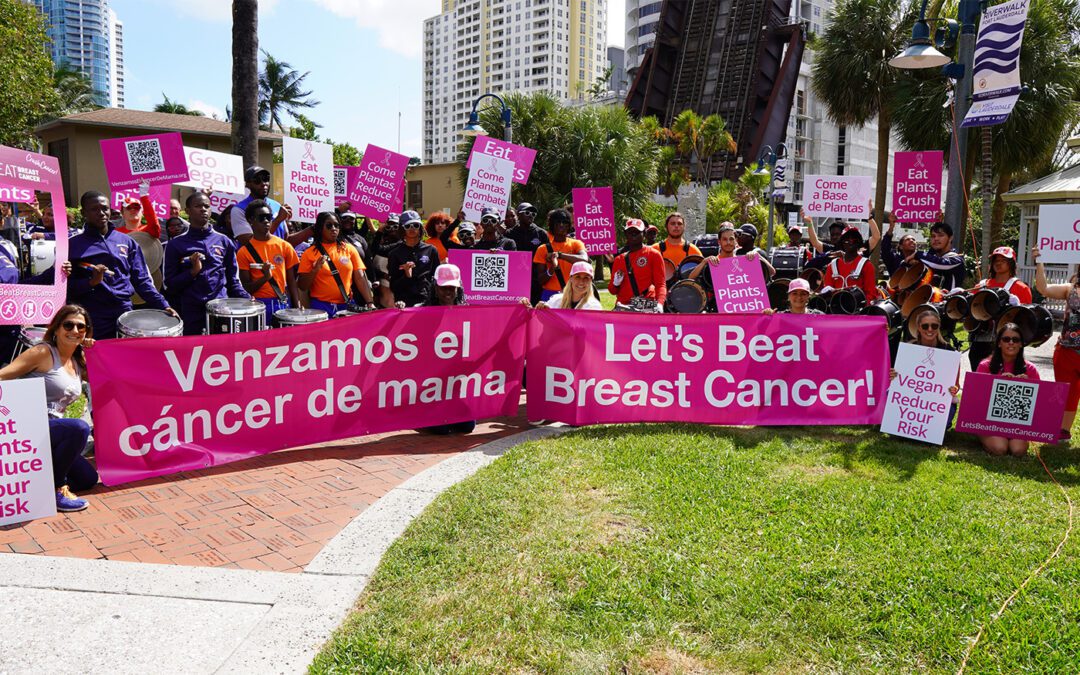 Let’s Beat Breast Cancer Rally at SoFlo Vegans UNITE